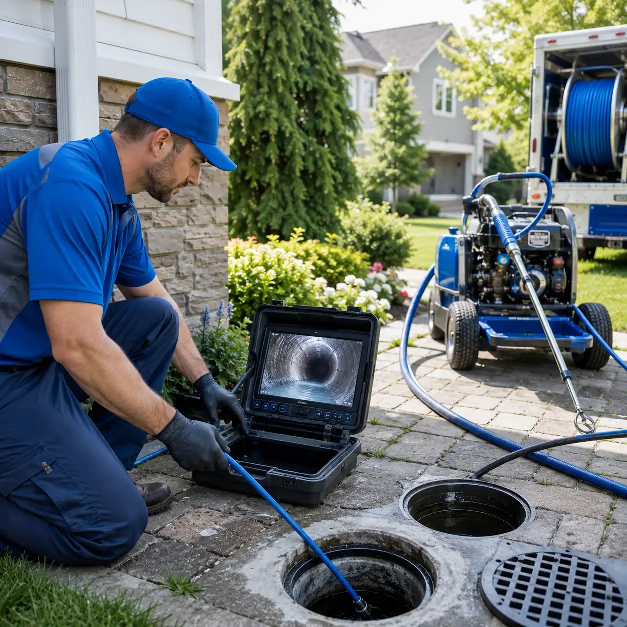Outdoor drain cleaning professionals serving Covington, LA